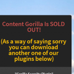 content gorilla homepage screenshot
