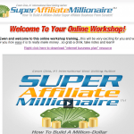 super affiliate millionaire homepage screenshot