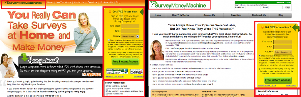 survey money machines site compairson