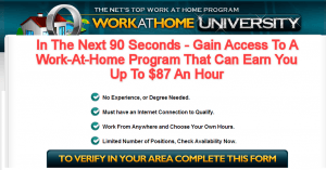 work at home university review