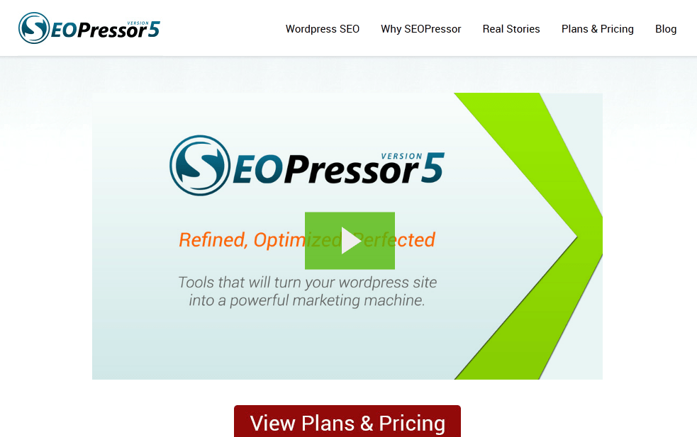 SEOpressor homepage screenshot