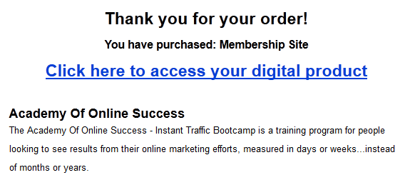 academy of online success proof of purchase