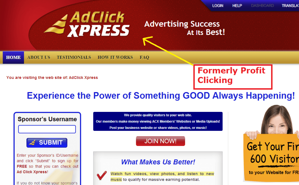 profit clicking now ad click xpress