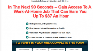 Online Home Careers University homepage screenshot top