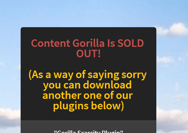 content gorilla homepage screenshot