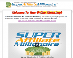 super affiliate millionaire review screenshot