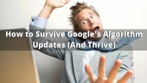 how to survive googles algorithm updates