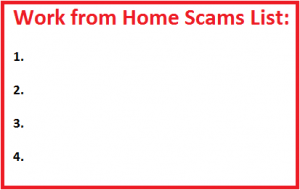 work from home scams list