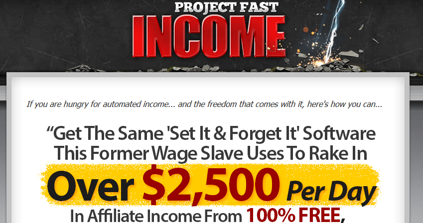 project fast income review