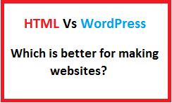 html vs wordpress