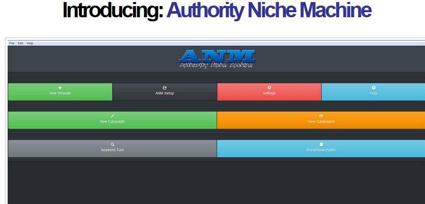 authority niche machine software