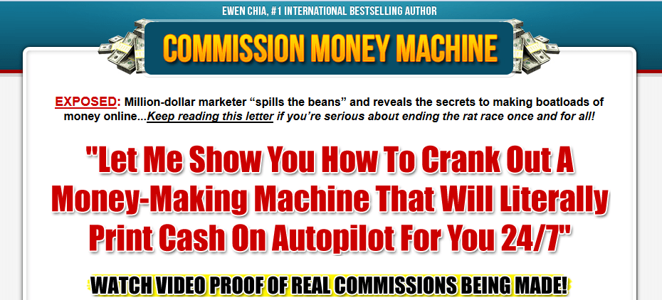 commission money machine review