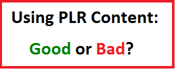 using plr content