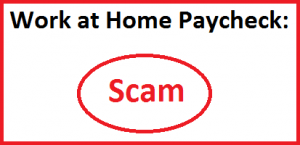 work at home paycheck review