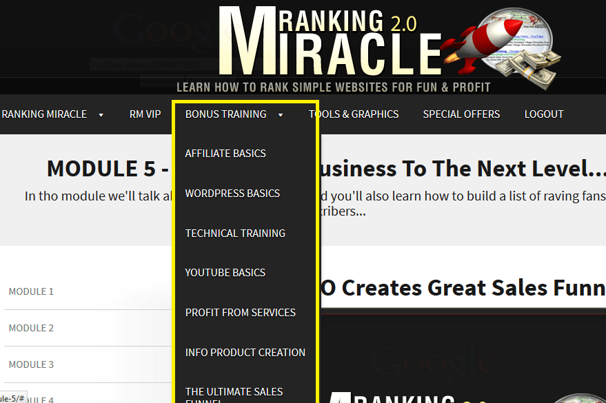 rankingmiraclebonustraining