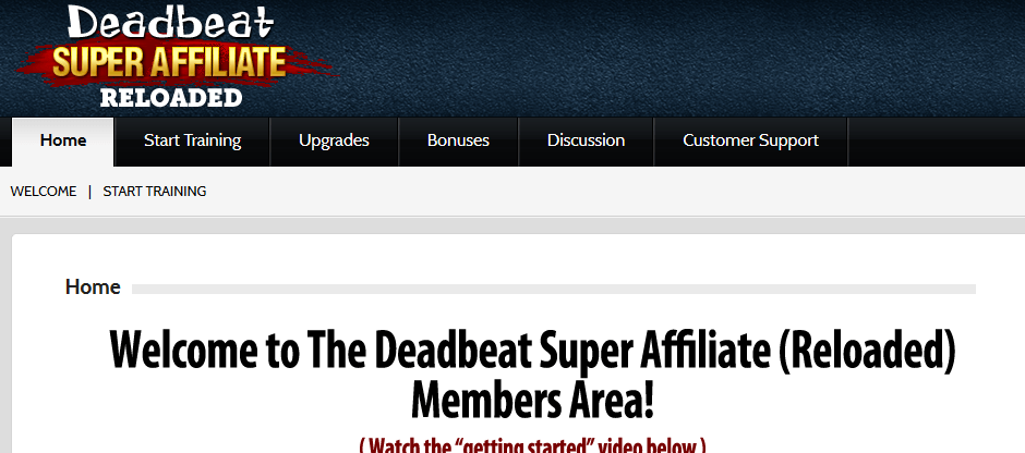 deadbeat super affiliate members area