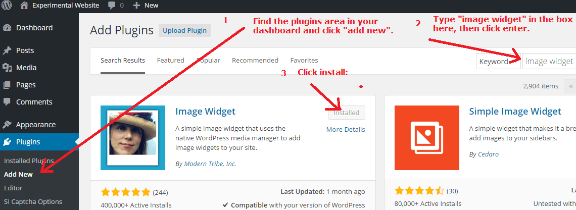 how to enter affiliate links on a widget
