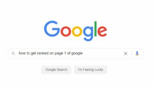 how to get ranked on page 1 of google