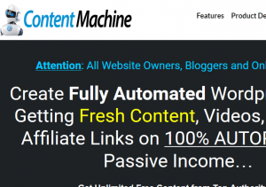 WP content machine review screenshot