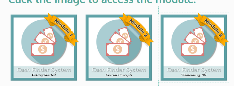 cash finder system training modules