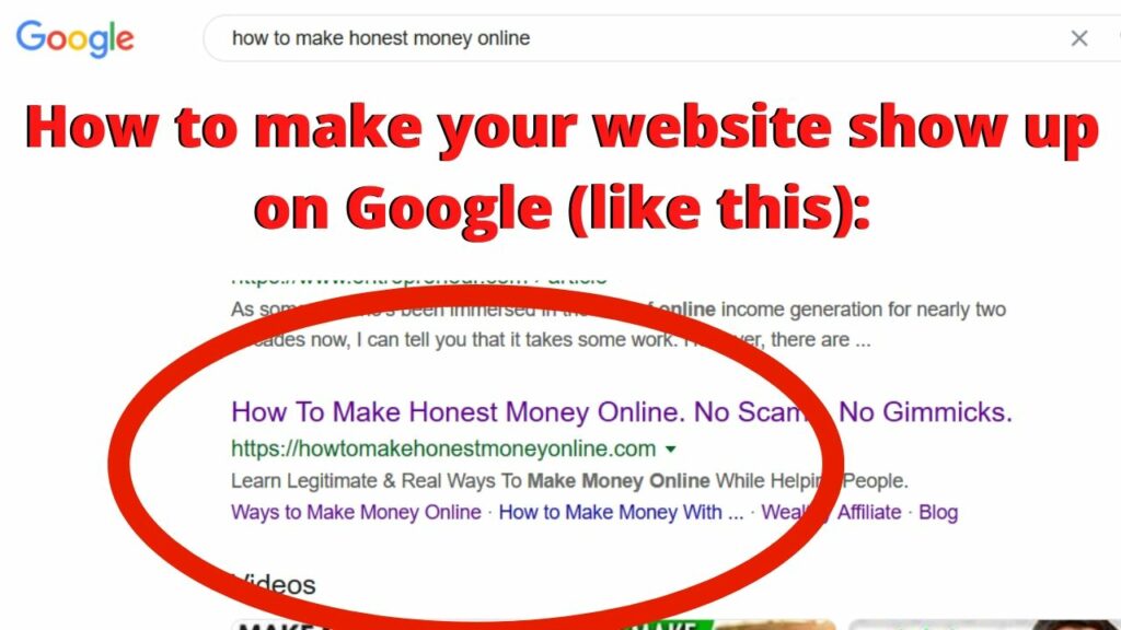 How to Easily Make Your Website Show up on Google