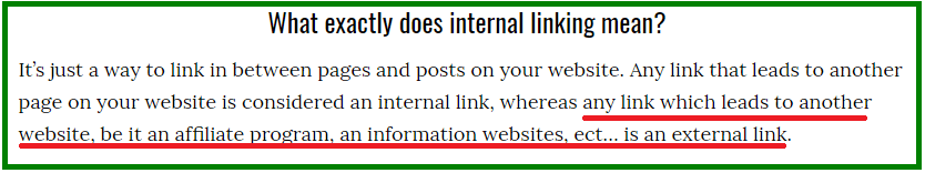 what is an external link