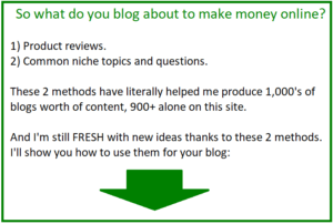 what to blog about to make money online