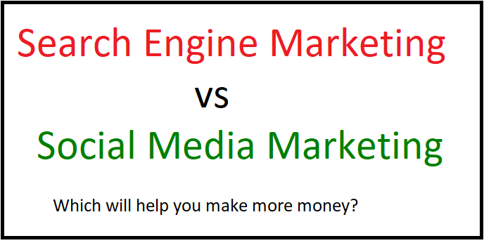 search engine marketing vs social media marketing