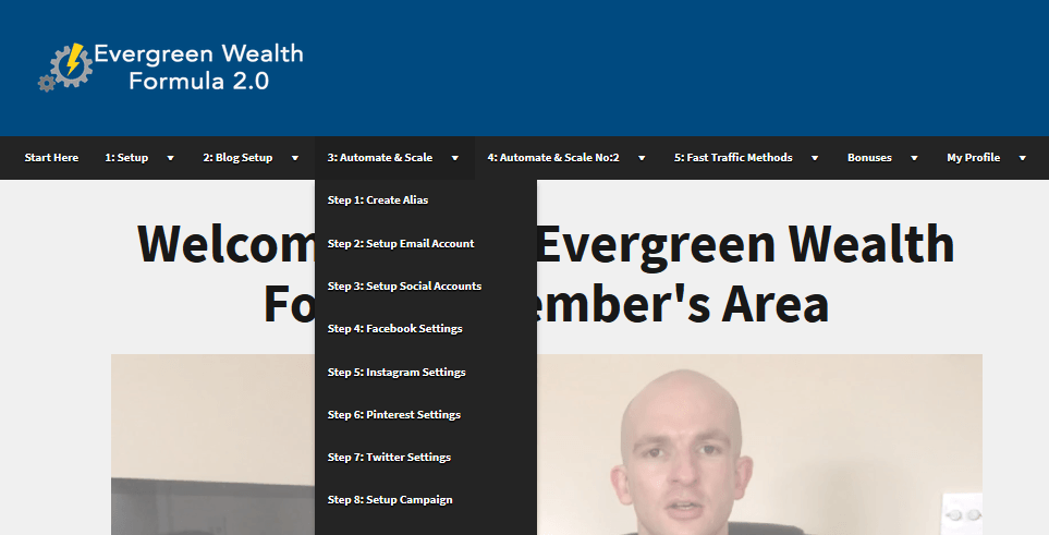 evergreen wealth formula 2.0 members area