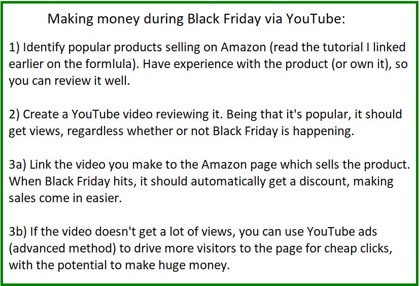 black friday promotional method