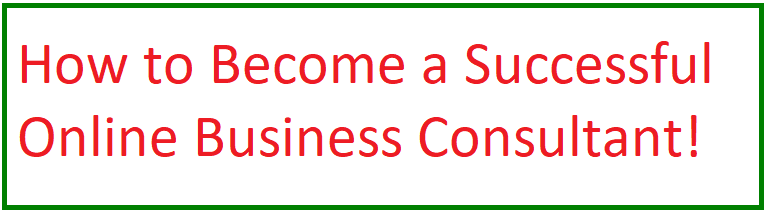 how to become a successful online business consultant
