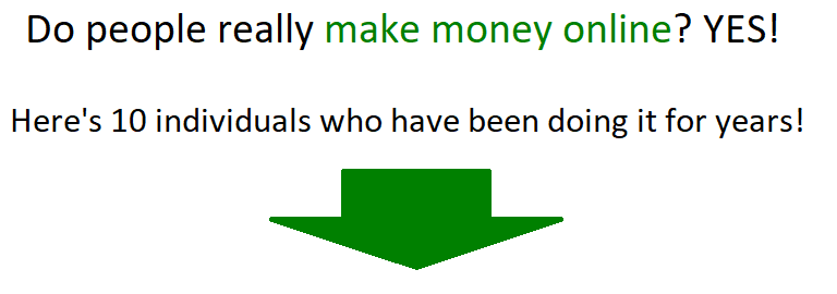 do people make money online