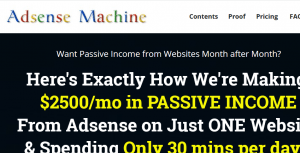adsense money machine review screenshot