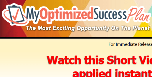 my optimized success plan review