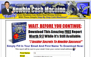newbie cash machine review ewen chia