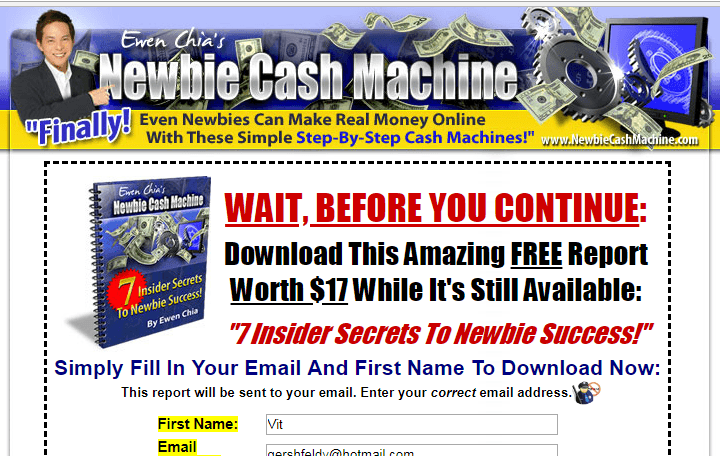 newbie cash machine review