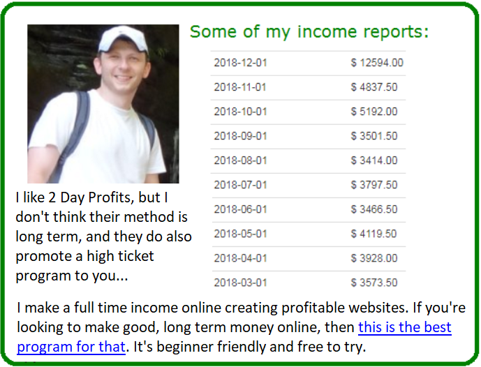 2 day profits alternative