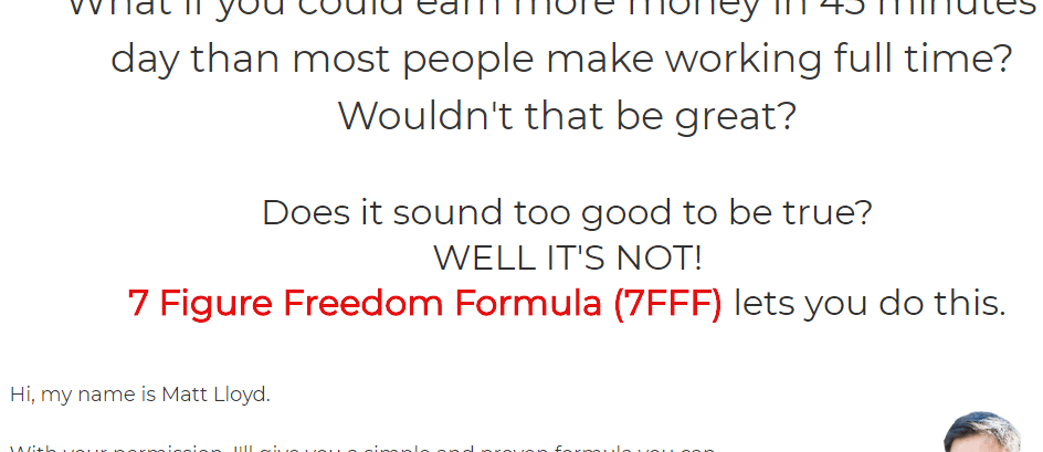 7 figure freedom formula review