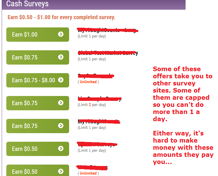 quick paid surveys members area