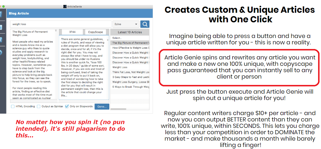 how does article genie work