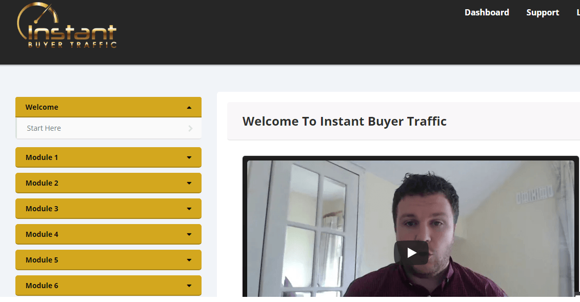 instant buyer traffic members area