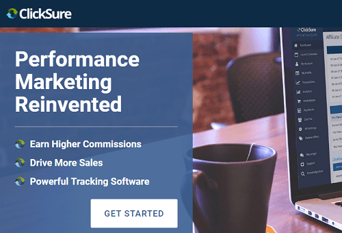 clicksure homepage