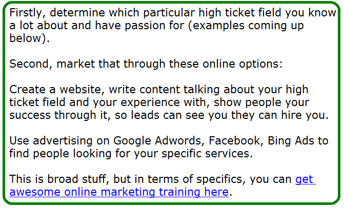 how to sell high ticket items online