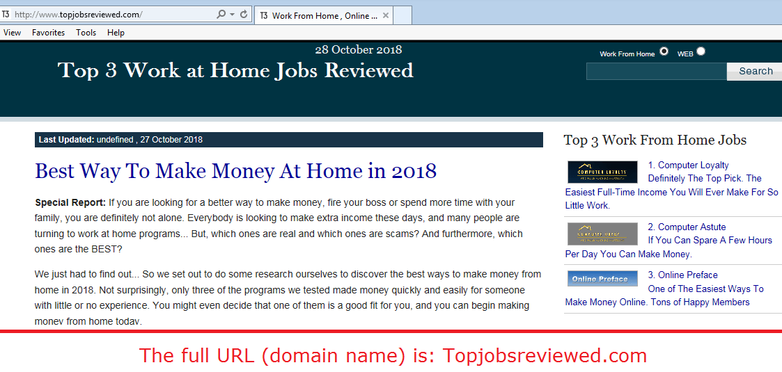 top jobs reviewed scam