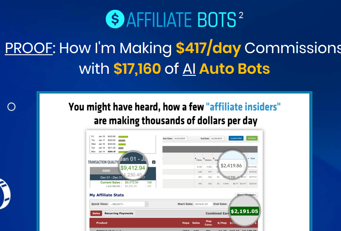 affiliate bots 2.0 review screenshot