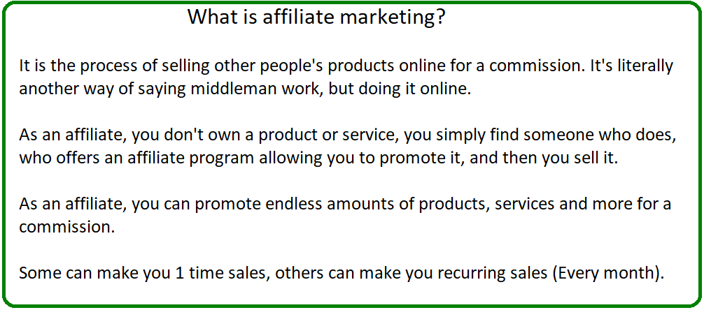 what is affiliate marketing