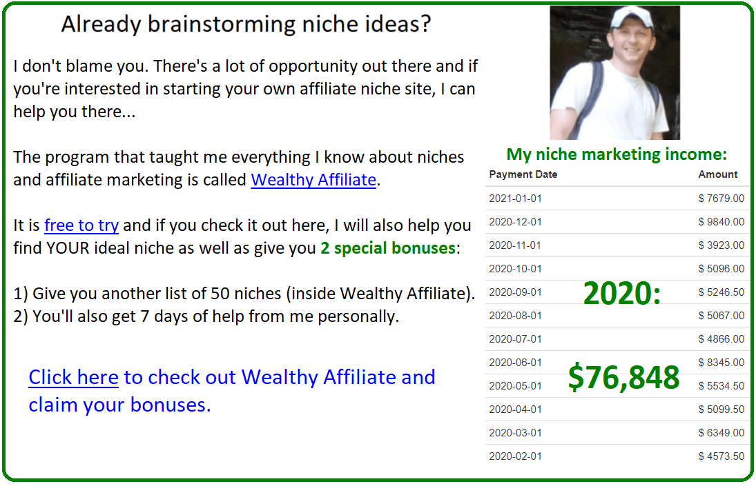 affiliate niches 1