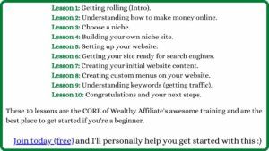 wealthy affiliate training preview
